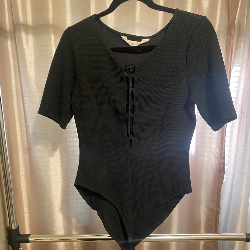 Sexy black body suit